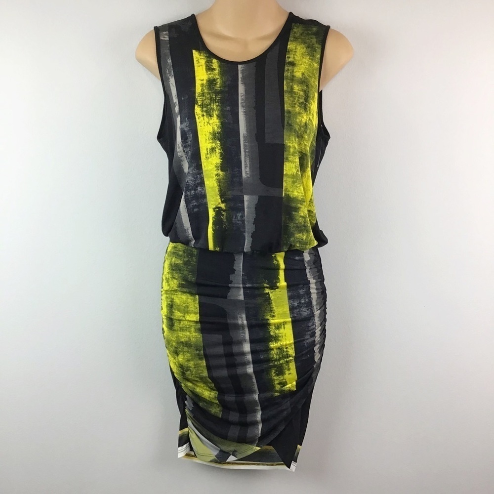 Krisa Twisted Ruched Tulip Dress | XS 0/2